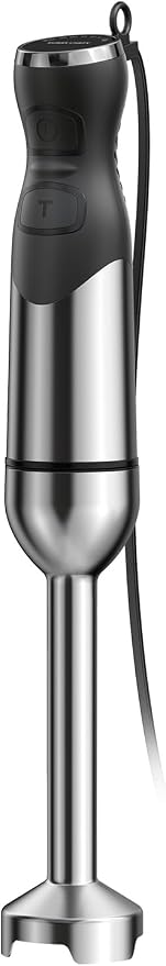 2025 New 1000W Immersion Blender Handheld – 25-Speed, Stainless Steel, Hand Blender, Corded Hand Mixer with Heavy-Duty Copper Brushless Motor & Gift Box (Slive)