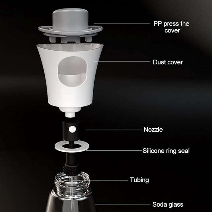 Oil Sprayer for Cooking, 6.09oz/180ml Glass Oil Dispenser Bottle Spray Lemon Juice Sprayer forSalad, Baking, Cleaning, Plants(white)