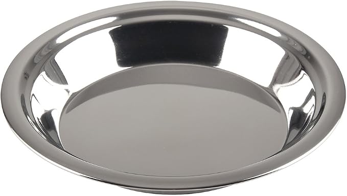 Lindy's - 5M871 Lindy's Stainless Steel 9 inch pie pan, Silver