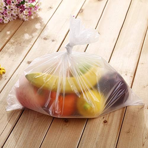 12" X 16" Plastic Produce Bag on a Roll, Bread and Grocery Clear Bag, 350 Bags/Roll, Total 4 Rolls