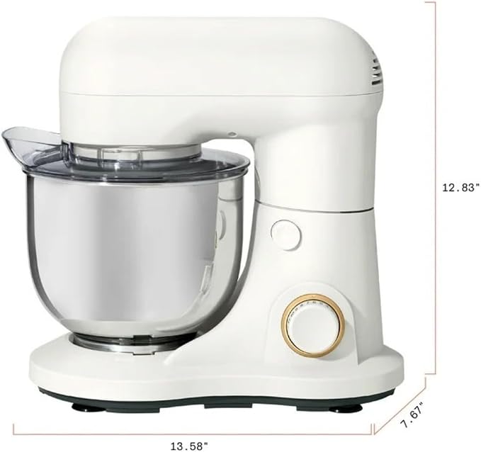 Wonderful Kitchen Stand Mixer 3.5 Qt Bowl, 12 Speeds Tilt-Head, Dough Hook Flat Beater Whisk for Baking Tasks Metal Build for Baking