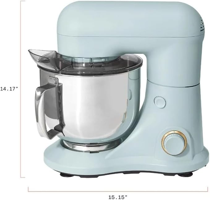 Wonderful Kitchen Stand Mixer 5.3 Qt Bowl, 12 Speeds Tilt-Head, Dough Hook Flat Beater Whisk for Baking Tasks Metal Build for Baking (Hydrangea)