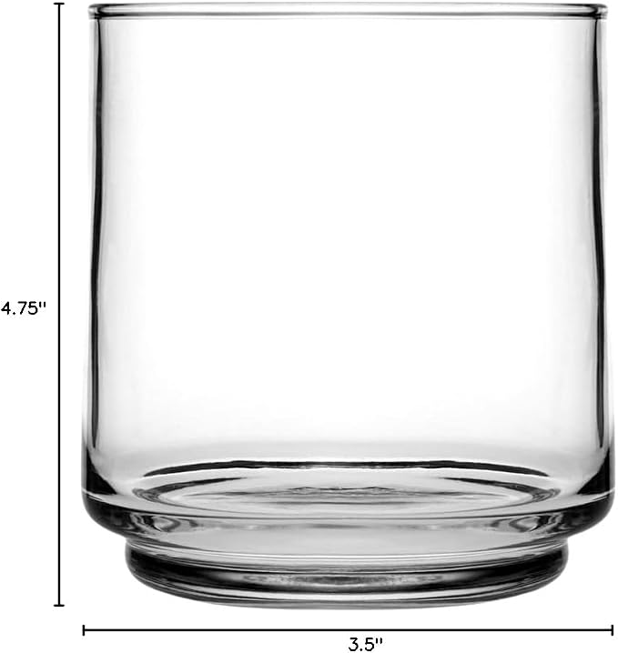 Anchor Hocking 12-Ounce Finlandia Rocks Drinking Glasses (4-Pieces, 12-ounce, dishwasher safe)