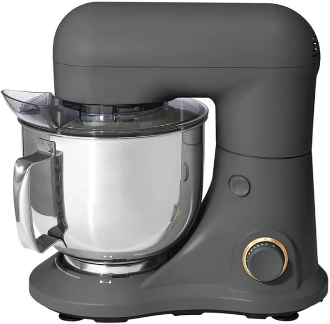 Wonderful Kitchen Stand Mixer 5.3 Qt Bowl, 12 Speeds Tilt-Head, Dough Hook Flat Beater Whisk for Baking Tasks Metal Build for Baking (Oyster Grey)