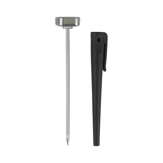 GoodCook Everyday Digital Instant Read Thermometer, LCD Display, Stainless Steel Probe, Recalibratable, Includes Protective Pocket Sleeve