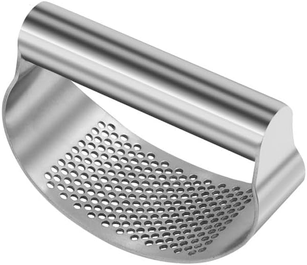 3-in-1 Professional Stainless Steel Garlic Crusher Set | PP Handle