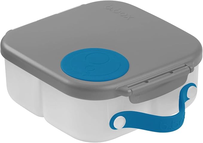 b.box Mini Lunch Box, Snack Containers for Kids, Lunch Box Kids, 4.25 Cup | Bento Box for Kids, Sanck Box, Lunch Containers, Leak Proof, Dishwasher Safe, BPA Free, PFAS Free, Ages 3+ — Blue Slate