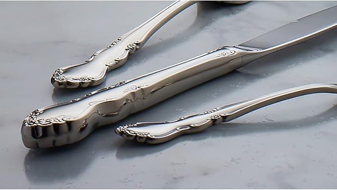 Oneida Dover 6-Piece Serving Set | mirror finish, dishwasher safe | heavy duty, cutlery set for kitchen and dining, serving utensil set