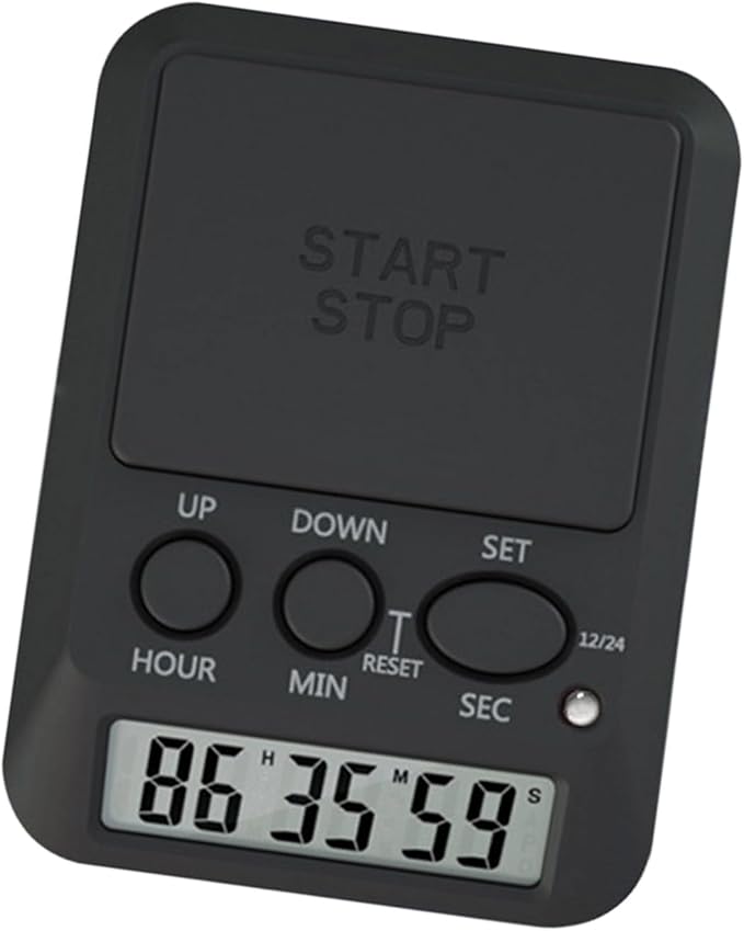 Large LCD Digital Timer with 9999 Days Countdown for Kitchen Gym Work Area Day Hour Second Timer