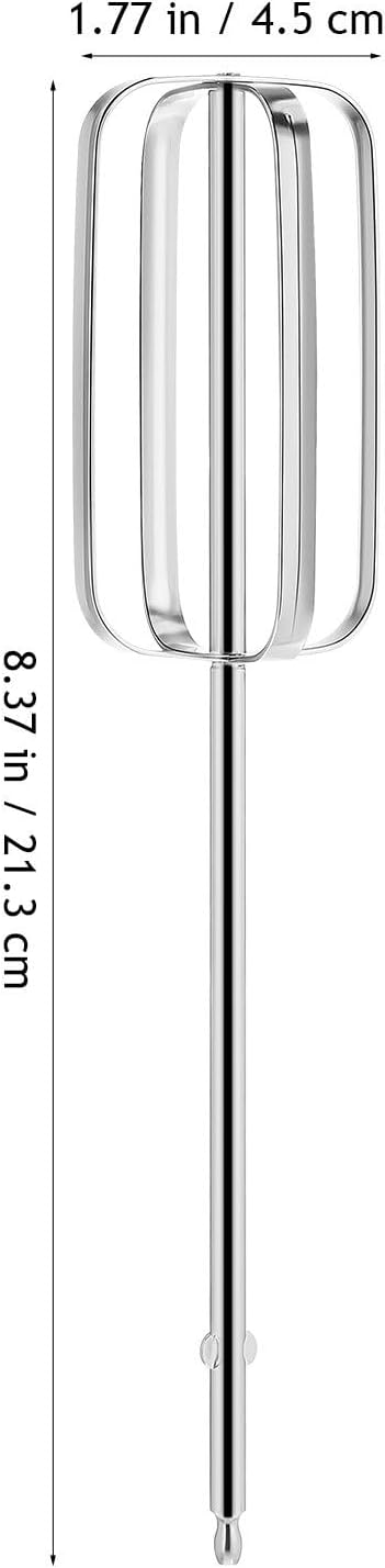 4Pcs Hand Mixer Replacement Beaters - 8.4 Inch Long Stainless Steel Hand Mixer Attachments for Most Handheld Electric Models, Universal Professional Egg Whisk Parts for Baking