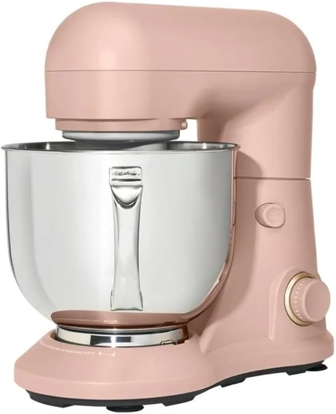 Wonderful Kitchen Stand Mixer 5.3 Qt Bowl, 12 Speeds Tilt-Head, Dough Hook Flat Beater Whisk for Baking Tasks Metal Build for Baking (Rose)