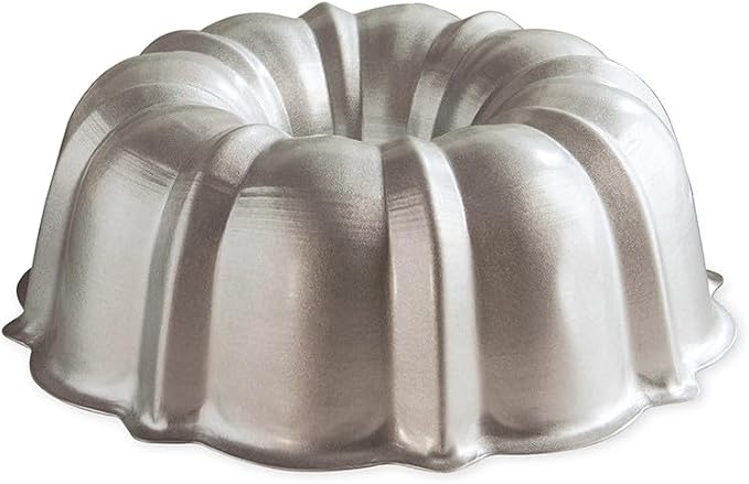Nordic Ware Formed Treat Bundt Pan, 12-Cup, Silver