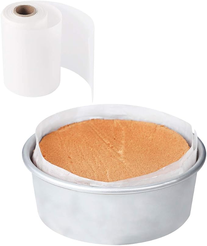 Cake Pan Liner, Nonstick Parchment Paper Liner Roll for Cake Pan, Springform Pan (4in x 164ft)