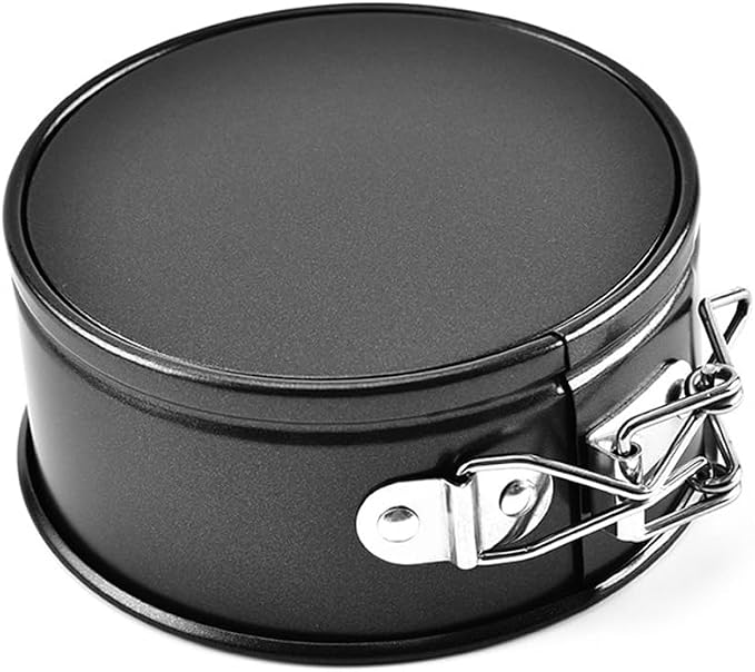Mini Springform Pans, 4 Pack 4 Inch Cheesecake Quiche Baking Pans | Nonstick mini cheesecake pans with removable bottoms and spring latches for quiche, tart, pie and small cake baking