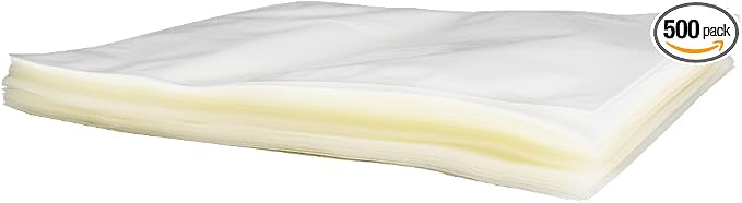 UltraSource - Chamber Machine Pouches 3 Mil Thickness, 16" x 16", Pack of 500 Vacuum Chamber Pouches, BPA-Free Pre-Cut Chamber Vacuum Sealer Bags with tear notch