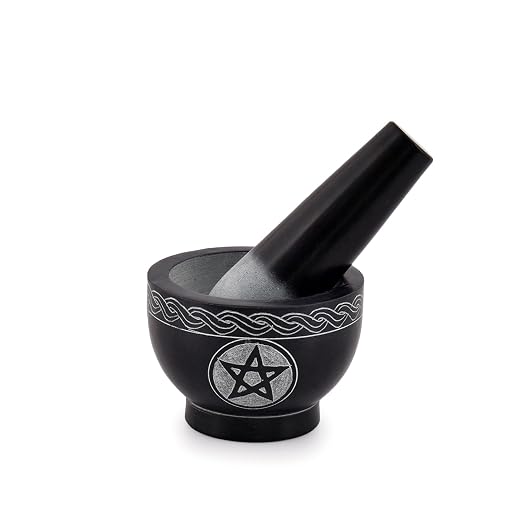 Mortar and Pestle Set Unique - Pestle and Mortar Bowl Solid Stone Grinder for Herbs Spice Guacamole Garlic Ginger Root