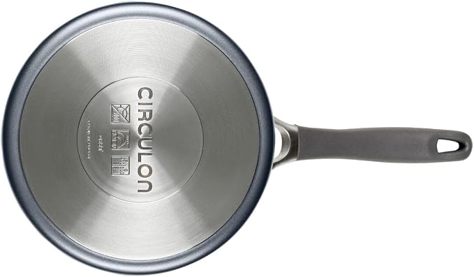 Circulon A1 ScratchDefense Nonstick Saucepan with Lid, 2-Quart, Induction | Straining Lid For Easy Draining, Durable Nonstick Coating For Everyday Cooking, in Graphite