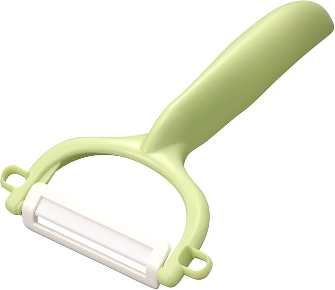 KYOCERA Fruit & Vegetable No-Rust, Ultra-Sharp Ceramic Y-Peeler | KYOCERA Ceramic Y-Peeler: Ultra-Sharp, Non-Corrosive Blade for Effortless Peeling – Ergonomic & Dishwasher Safe