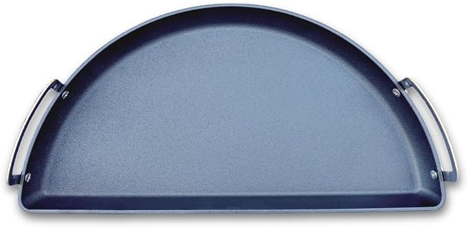 SnS Grills Slow ‘N Sear Cast Iron Drip 'N Griddle Pan 18", 3-in-1 Versatile Grill Accessory for Searing, Griddle and Drippings - Fits Weber & other 18” Kettle Grills