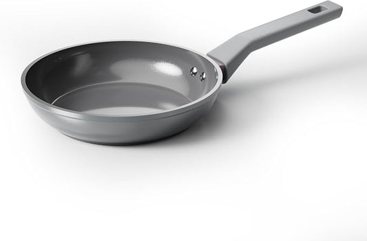 Sanho 8 Inch NonStick Frying Pan, Diamond-Titanium Ceramic Frying Pans Skillet, Non Stick Egg Pans with Stay Cool Handle for Induction, Dishwasher & Oven Safe, PTFE & PFOA Free, Non Toxic for Cooking