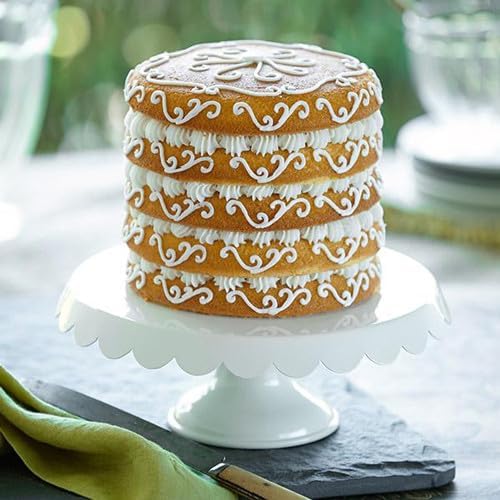 Wilton Easy Layers Steel Layer Cake Pan Set, 6-Inch, 5-Piece | Steel Pans for Baking Multiple Thin Layers at Once, No Leveling Needed, Perfect for Tiered & Multi-Layered Small Cakes