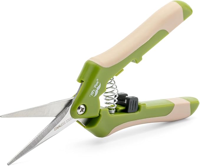 Mr. Pen- Gardening Scissors, 6.5 Inch, Green | Pruning Shears for Gardening with Straight Stainless Steel Blade, Plant Trimming Scissors, Garden shears, Garden Scissors