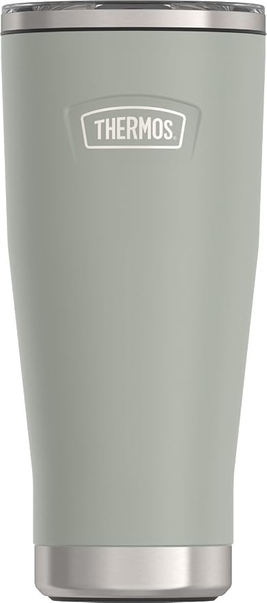 THERMOS ICON SERIES, Stainless Steel Tumbler with Slide Lock, 18 Ounce, River Rock