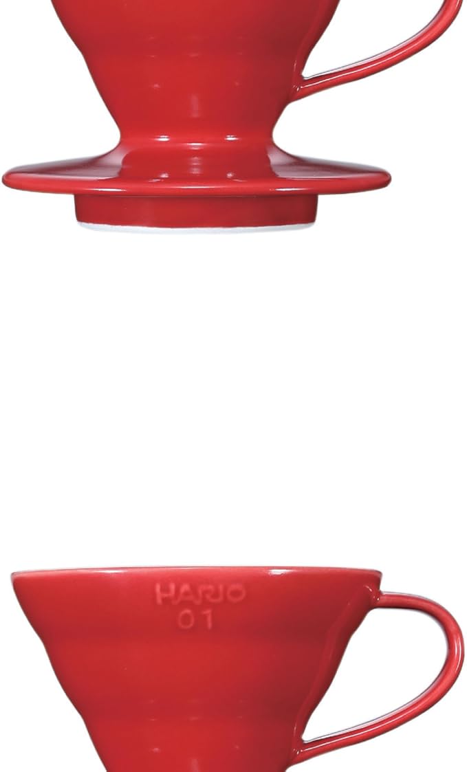 Hario VDCR-02R V60 02 Coffee Dripper Ceramic Red Coffee Drip for 1-4 Cups