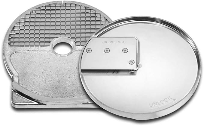 Waring 5/16" (8mm) Dicing, Slicing Discs & Punch Tool for WFP16SCD | Creates uniform diced ingredients for faster prep and includes a punch tool for quick cleanup.