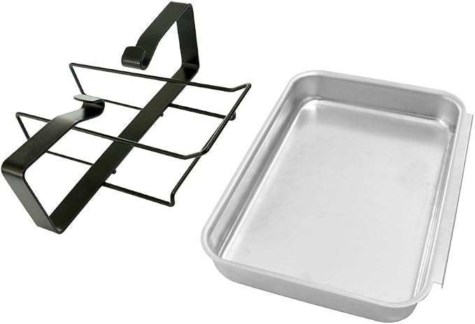 Stanbroil 7515 Aluminum Gas Grill Catch Pan and Holder Grease Collection | Pan Replacement for Weber Genesis 1000-5500, Genesis Silver/Gold/Platinum, Genesis II Series, Platinum I/II, and Summit Grill