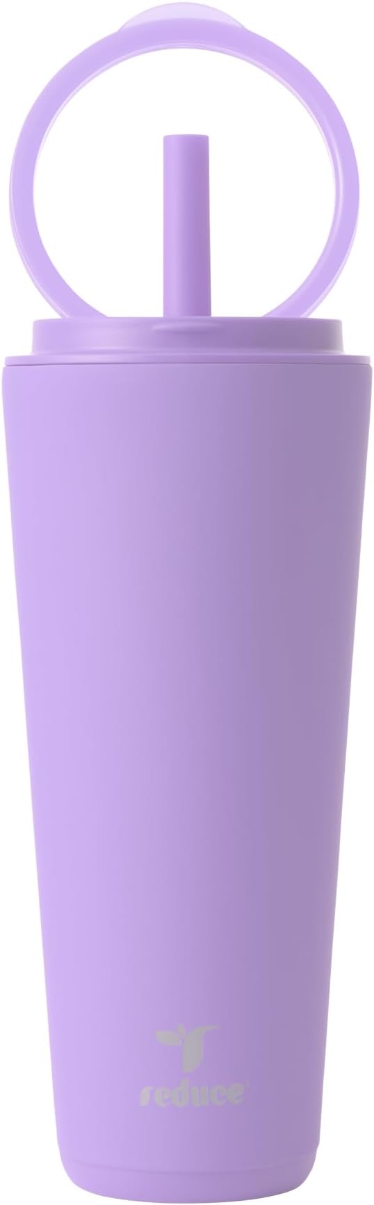 REDUCE Halo 32 oz Stainless Steel Vacuum Insulated Tumbler - Spill Proof Travel Mug with Flip Handle Lid - Keeps Drinks Cold for 32 Hrs - Dishwasher Safe - Cupholder Friendly - Purple Punch