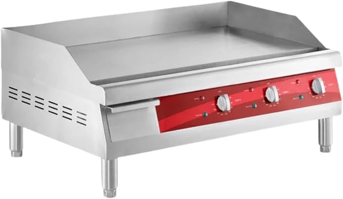 Commercial Electric Griddle 30", 208/240V, 3375W–4500W, for Restaurant