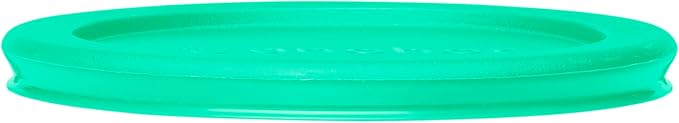 Anchor Hocking 2 Cup Glass Storage Containers with Lids, Set of 4 Glass Food Storage Containers with Mint SnugFit Lids