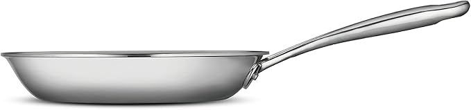 Tramontina Boston Tri-Ply Clad Stainless Steel 8-Inch Small Frying Pan | Induction-Ready Skillet, Dishwasher-Safe, NSF-Certified