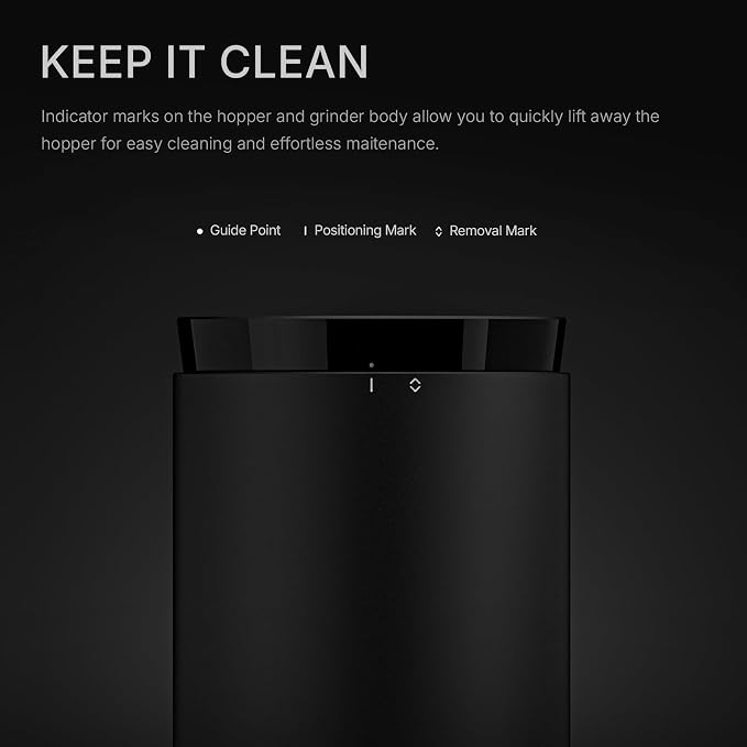 TIMEMORE Burr Coffee Grinder, Portable Electric Grinder with Metal Body, 30 Precise Settings for Espresso to French Press, Low Noise Design, Auto Stop & Clog Protection for Home & Outdoor Use (Black)