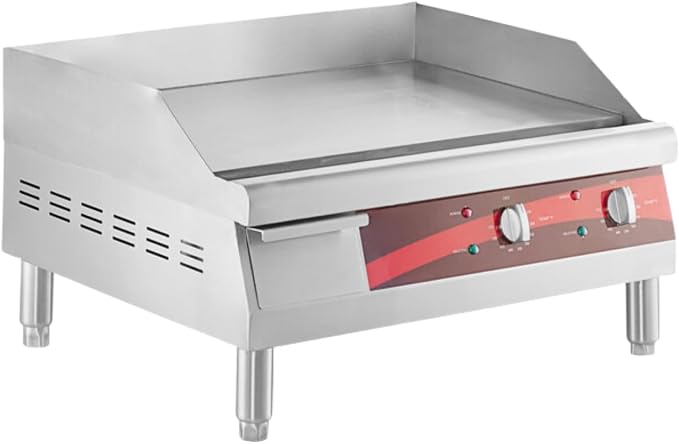 Commercial Electric Griddle 24", 208/240V, 2675W–3560W, for Restaurant