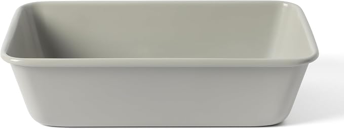 Martha Stewart Carbon Steel Nonstick 9 Inch Loaf Pan | Cool Gray | Deep Shape | Warp-Resistant | Pack of 6