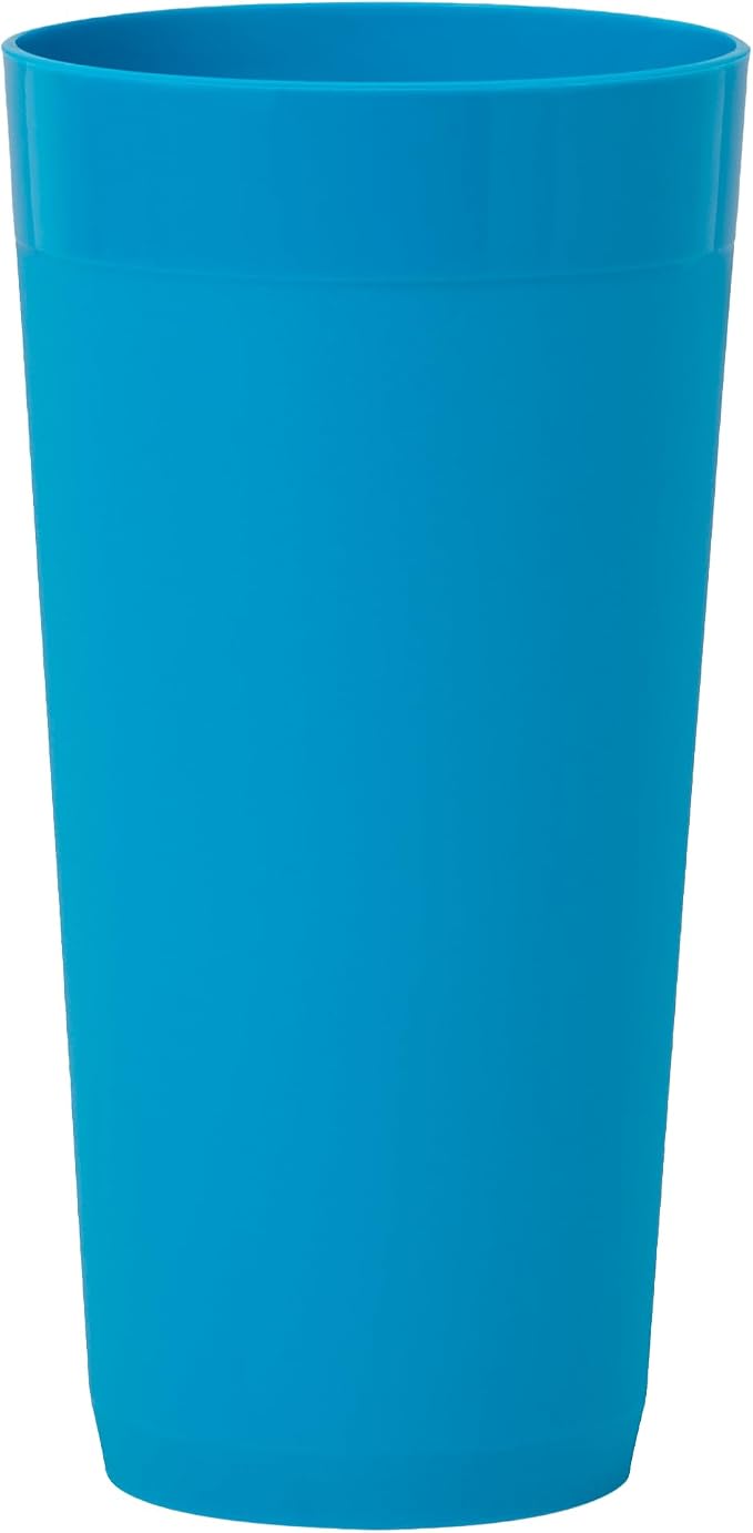 US Acrylic Newport 12-Pack Unbreakable Plastic Cups (20 ounces) 12 Assorted Bright Colors, BPA Free drinking glasses, Dishwasher Safe tumblers for Parties, Camping, & Everyday Use