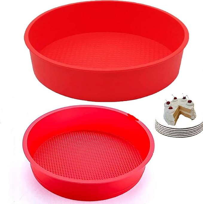 Springform Pan Protector for 7.5 inch and 8 inch Springform Pan Round Cheesecake Pan Silicone Baking Pan Accessories Preventing Water from Entering the Springform Pan