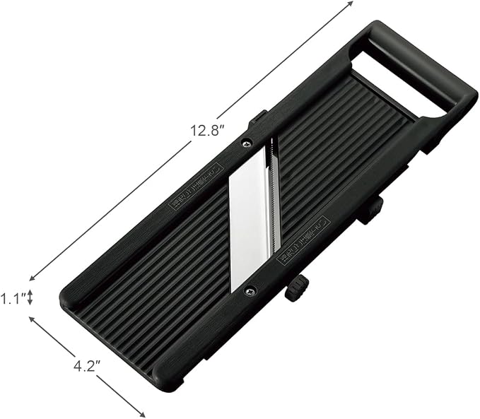 TIKUSAN SAMURAI Slicer Japanese Mandoline Vegetable Slicer Made in Japan Adjustable Slice Thickness Stainless Steel Blade (Normal)