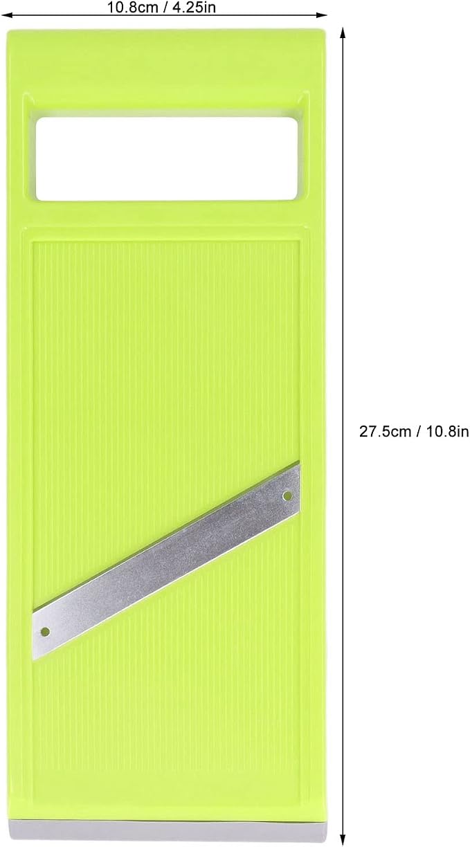 Vegetable Slicer, 4.25 x 10.8in Stainless Steel Mandoline Food Slicer with Hanging Hole, Handheld Vegetable Chip Maker Food Chopper for Potato, Carrot, Vegetables, Zucchini