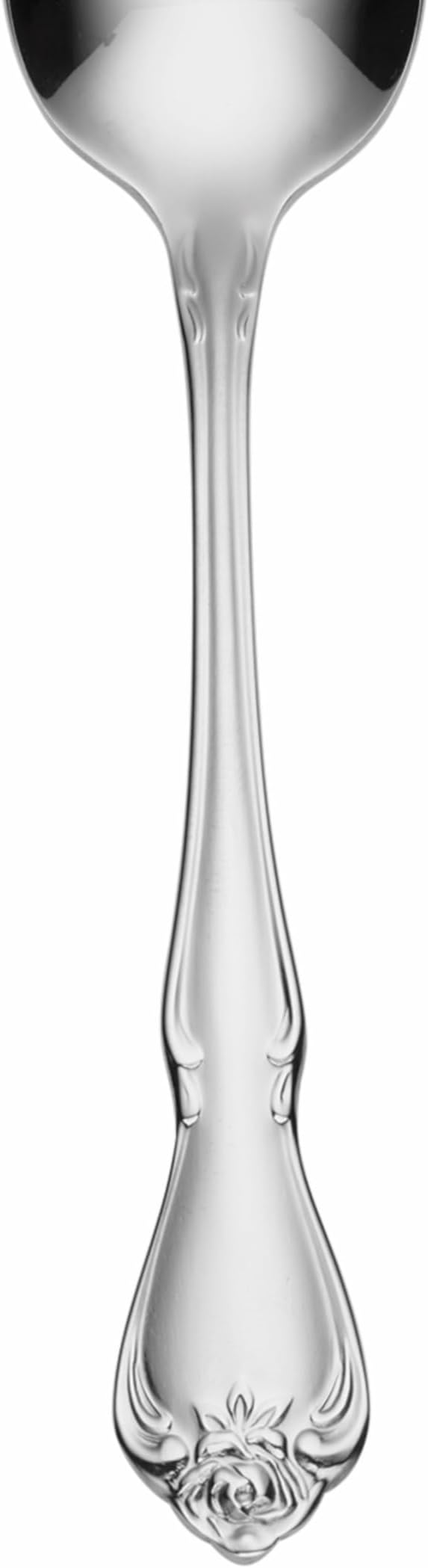 Oneida True Rose Teaspoons Silverware Set for 4, Flatware | mirror finish, dishwasher safe | cutlery set for kitchen and dining, utensil set, kitchen gifts for women, heavy duty