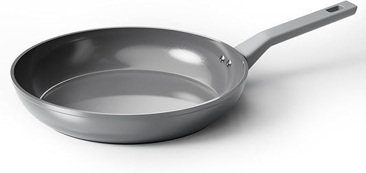 Sanho 12 Inch NonStick Frying Pan, Diamond-Titanium Ceramic Frying Pans Skillet, Non Stick Egg Pans with Stay Cool Handle for Induction, Dishwasher & Oven Safe, PTFE & PFOA Free, Non Toxic for Cooking