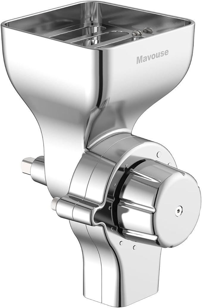 All Metal Grain Mill Attachment For Kitchenaid Stand Mixer, 12 Levels Flour Mill Grinder for Home, Fit for Grinding Wheat, Corn, Oats, Buckwheat,Millet and Other Cereals