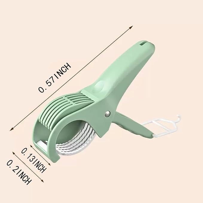 Herb Scissors, 5 Stainless Steel Blades Kitchen Salad Chopper, Dishwasher Safe Multi Veggie Fruit Cutter for Basil Chives
