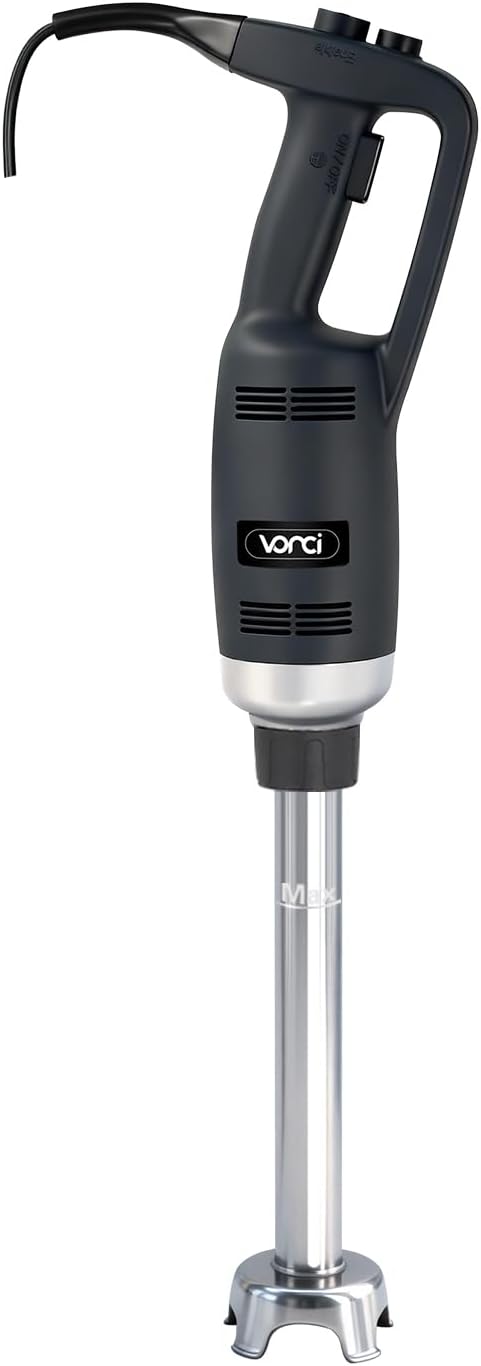 VONCI 500W Commercial Immersion Blender, 16" SUS 304 Removable Shaft, Heavy Duty Power Hand Mixer with Variable Speed 6000-20000RPM, Professional Electric Stick Blender for Restaurant Kitchen Use.