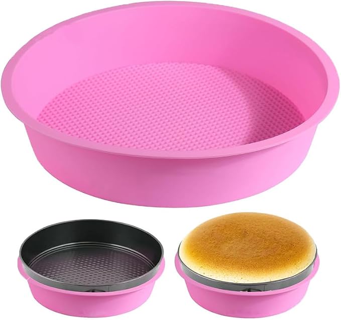 Springform Pan Protector for 9 inch and 9.5 inch Springform Pan Round Cheesecake Pan Silicone Baking Pan Accessories Preventing Water from Entering the Springform Pan 10inch