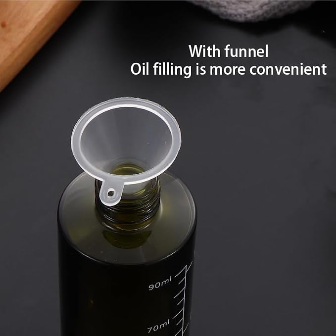 NIKKIER Oil Sprayer for Cooking,100ml Olive Oil Spritzer,Oil Sprayer for Air Fryer, Salad,BBQ,Roasting (Light Blockage)