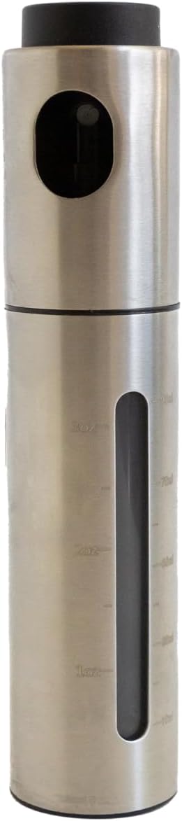Fox Run Olive Oil Sprayer Bottle, 7" x 1.5" Stainless Steel Oil Mister