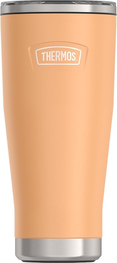 THERMOS ICON SERIES, Stainless Steel Tumbler with Slide Lock, 18 Ounce, Melon